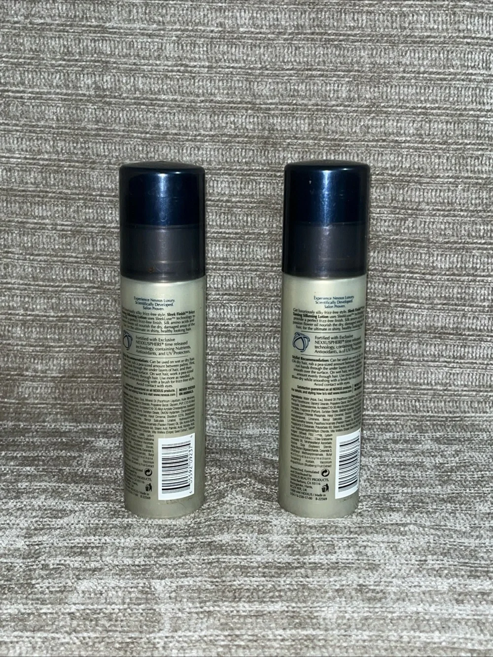 2 Pack Nexxus Sleek Finish Frizz Taming Silkening Lotion 3.2oz Discontinued New